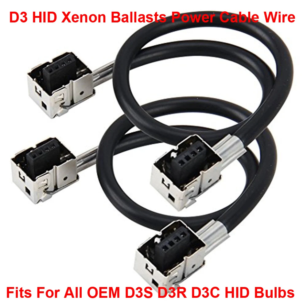 2 шт. D3 D3S D3R D3C OEM HID Ксеноновые лампы для фар балласты провод жгуты адаптер