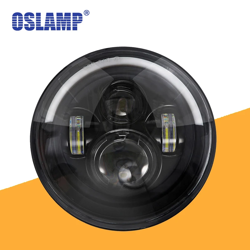 Oslamp 60 Вт круглый светодиодный 7 дюймов фары лампа подсветка Angel Eyes для Jeep Wrangler JK LJ TJ