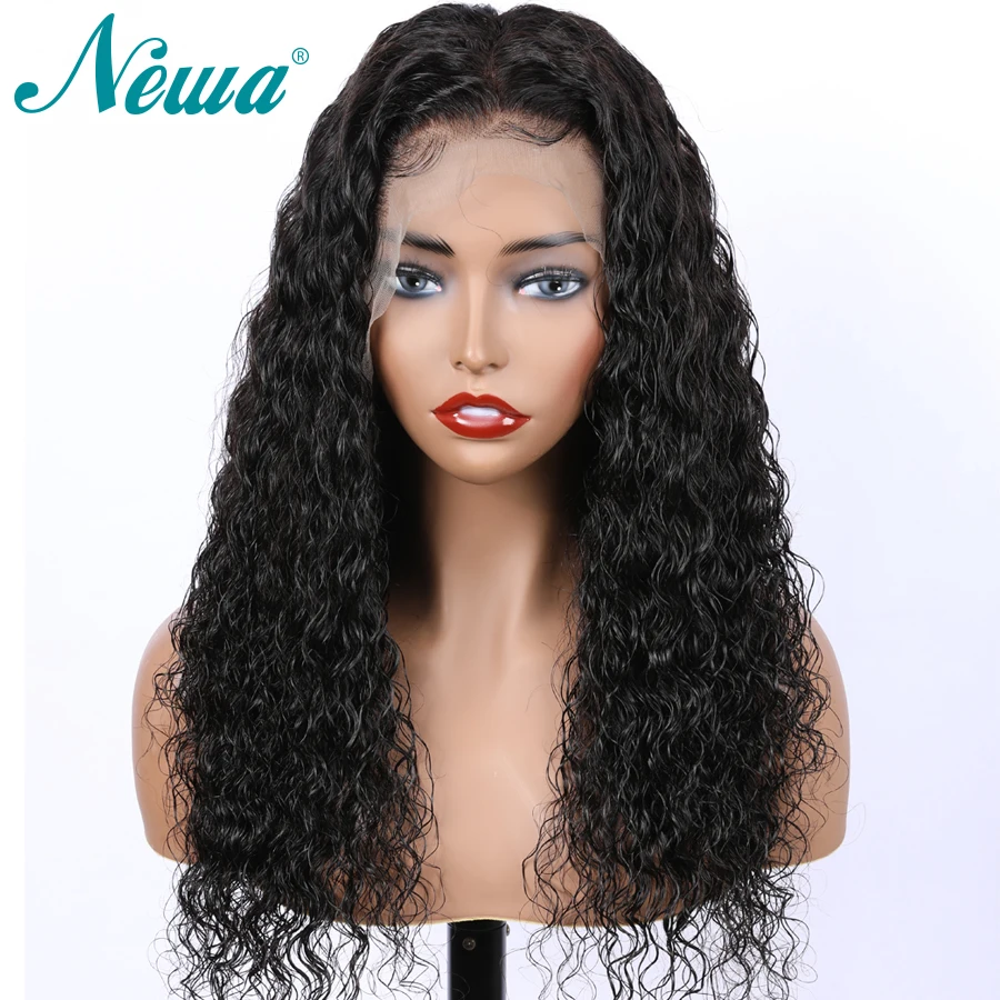 NYUWA кудрявые парики из натуральных волос на кружеве remy волосы предварительно сорванные парики на шнурках для черных женщин бразильский кружевной парик отбеленные узлы