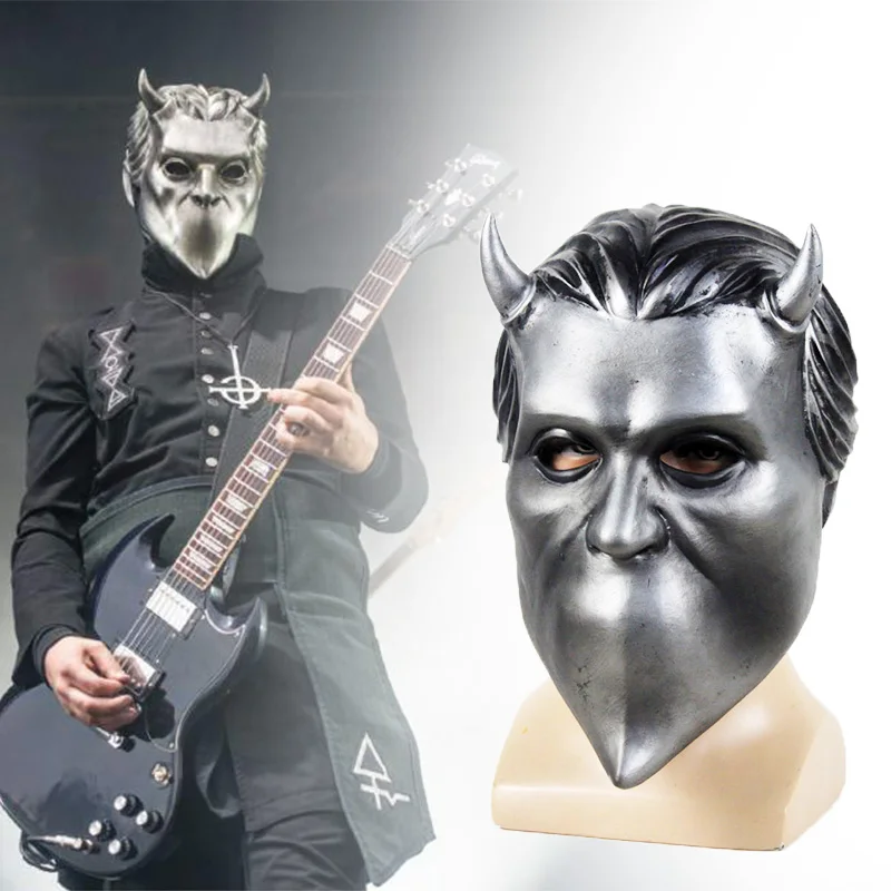 

Ghost BC Rock Roll Band Latex Mask Full Face Men Cosplay Nameless Ghoul Costume Props Helmet Adult Ghost B.C. Cosplay Masks