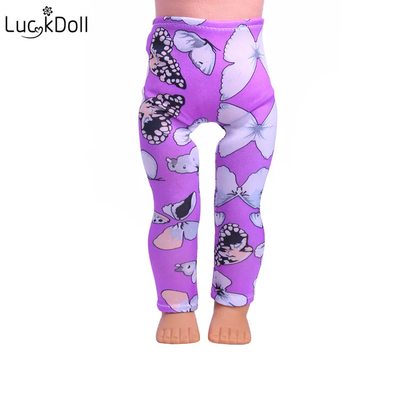 LUCKDOLL модные леггинсы подходят 18 дюймов Американский 43 см детская кукла одежда аксессуары, игрушки для девочек, поколение, подарок на день рождения