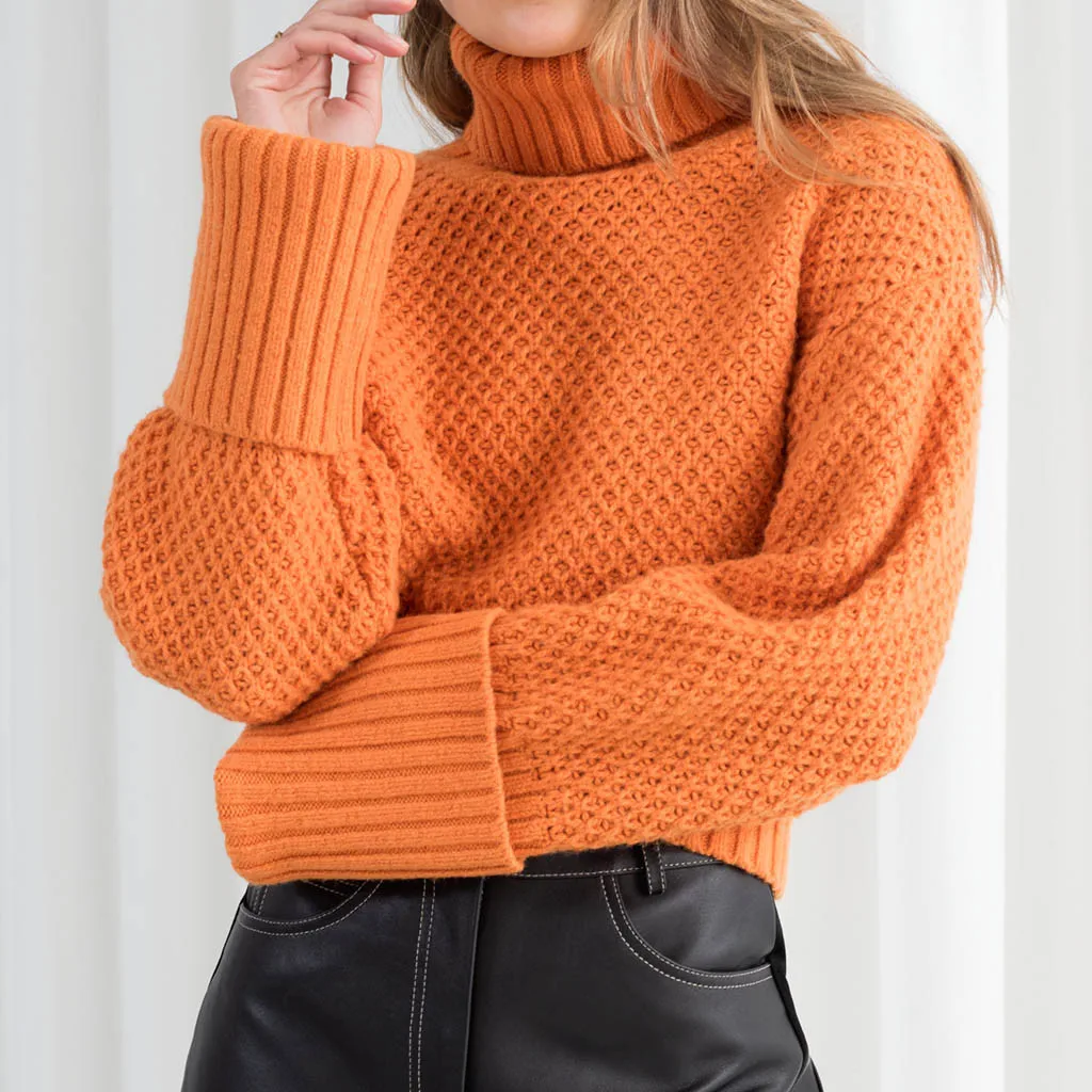 Sweater Women Off Shoulder Turtleneck Pullover Casual Knitted Sweater Loose Long Sleeve Oversized Sweater Casaco Feminino Sweater Women Off Shoulder Turtleneck Pullover Casual Knitted Sweater Loose Long Sleeve Oversized Sweater Casaco Feminino