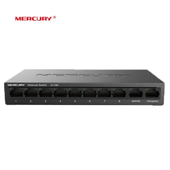 

MERCURY 10 Port Steel Fast Switch 10/100Mbps Ethernet network Switch desktop NVR switch 260m (S110D)