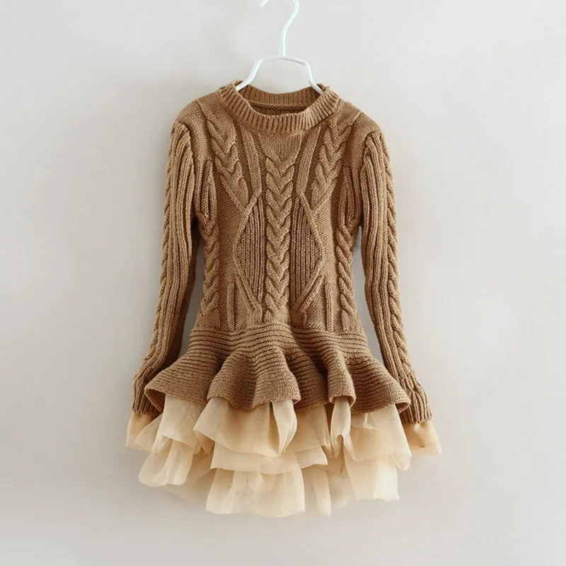 cream sweater dress girl