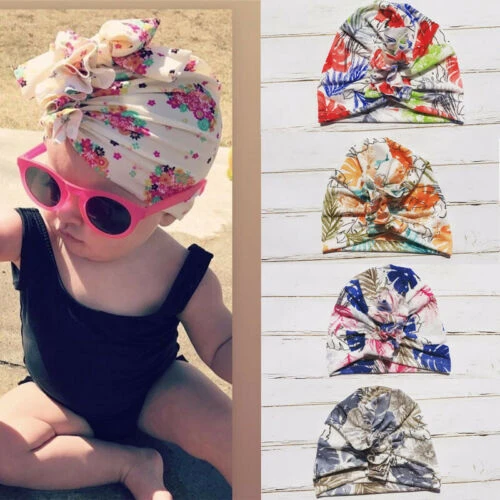 Bonnet Bonnet En Coton Bebe Fille Nouveau Style Tendance Femme Nouveau Motif Floral A Nœud Papillon Aliexpress