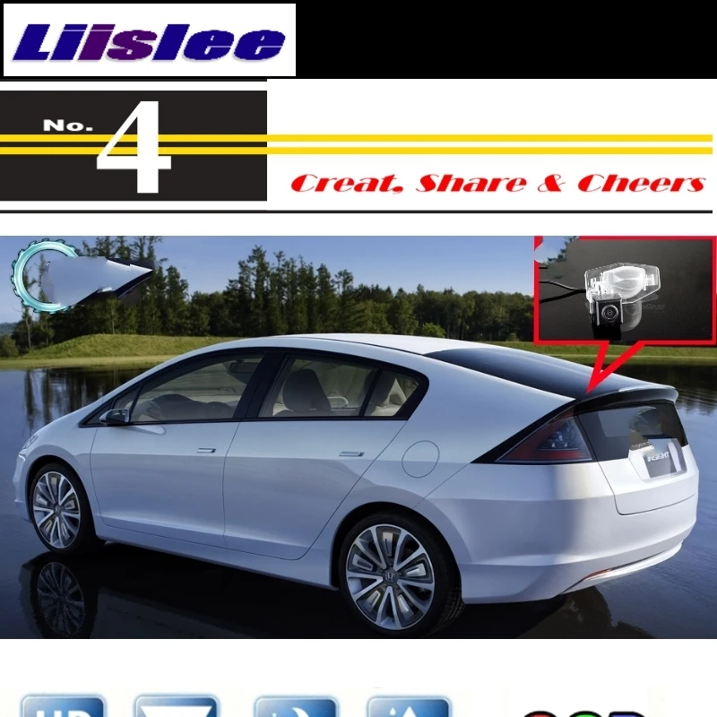 Liislee Автомобильная камера для Honda Insight 5D 2010~ заднего вида камера ночного видения PAL NTSC CCD RCA