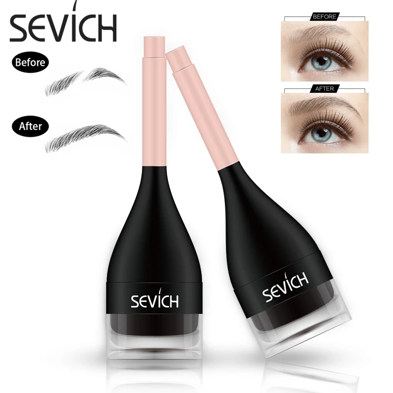 

Sevich 2 Color Eyebrow Fiber Natural Eyebrow Extension Fiber Instant Makeup Waterproof Long-lasting Eye Brow Tattoo Fiber Brush