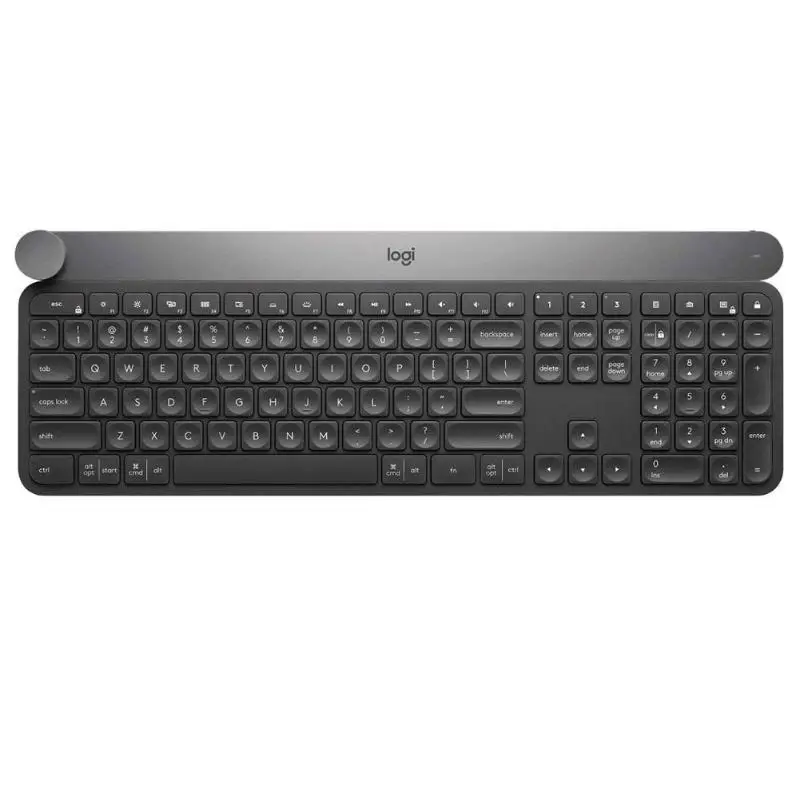 

Logitech Craft Wireless Keyboard Smart Control Knob Bluetooth Unifying Dual Mode Multi Device Connection For Desktop PC Laptop