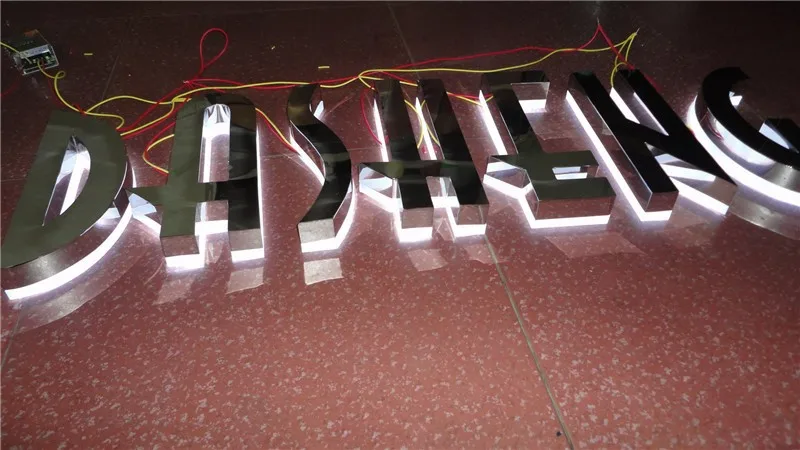 backlit stainless steel letters39