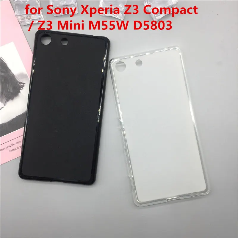 

Original TPU Phone Case Covers for Sony Xperia Z3 Compact / Z3 Mini M55W D5803 Matte Soft Silicone Back Cover Cases Capa Funda