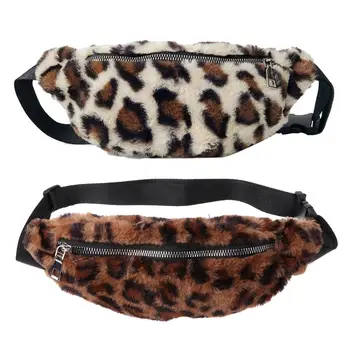 

Fashion Women Casual Fanny Pack Phone Pouch Leopard Printed Waist Bum Belt Bag Female Shoulder Crossbody Pocket Purse Chest Bag