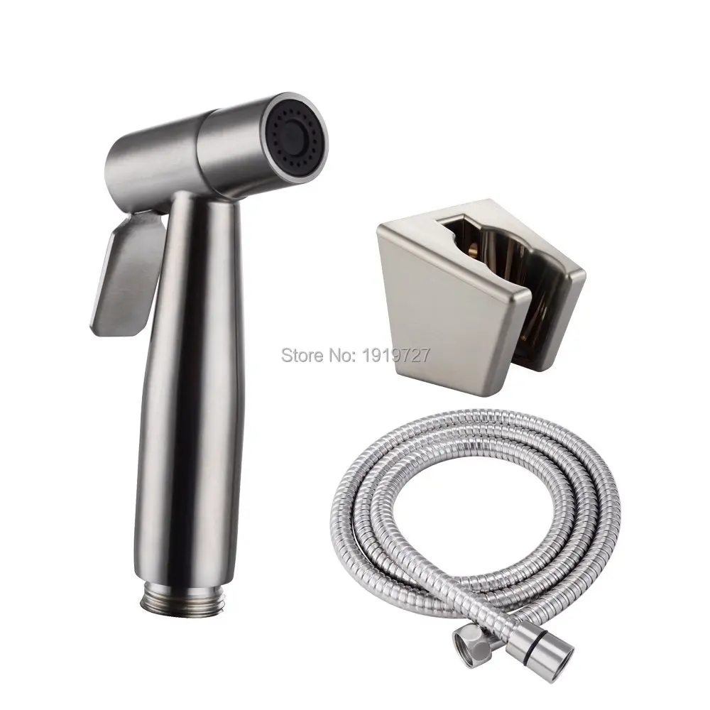 Brushed Stainless Steel Thermostatic Bidet Faucets Mixers Taps Hand