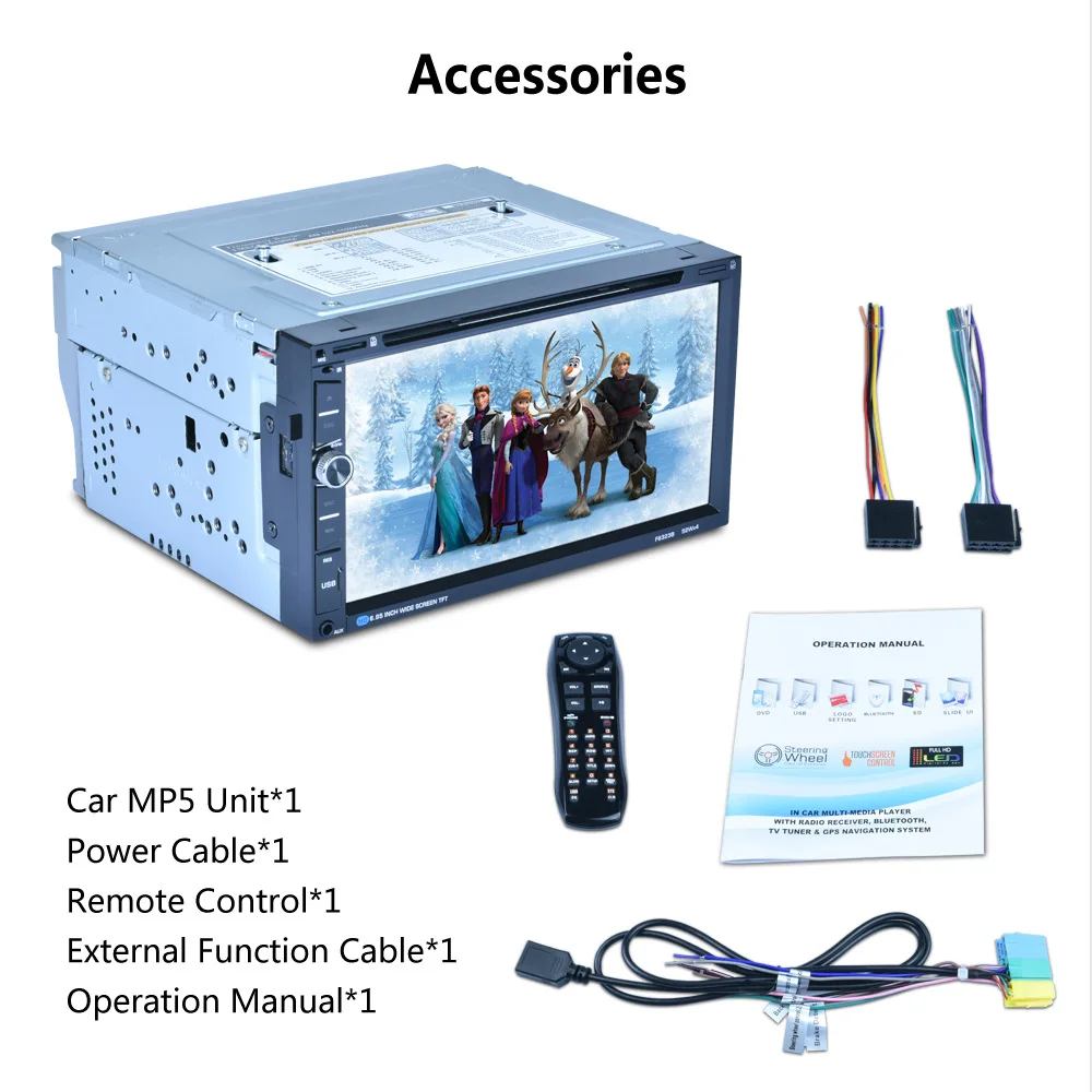 Perfect RDS stereo F6323B Car MP5 Player 7 Inch Touch Screen Auto Car MP4 Video Player Radio Remote Control Support Rear View Camera 13