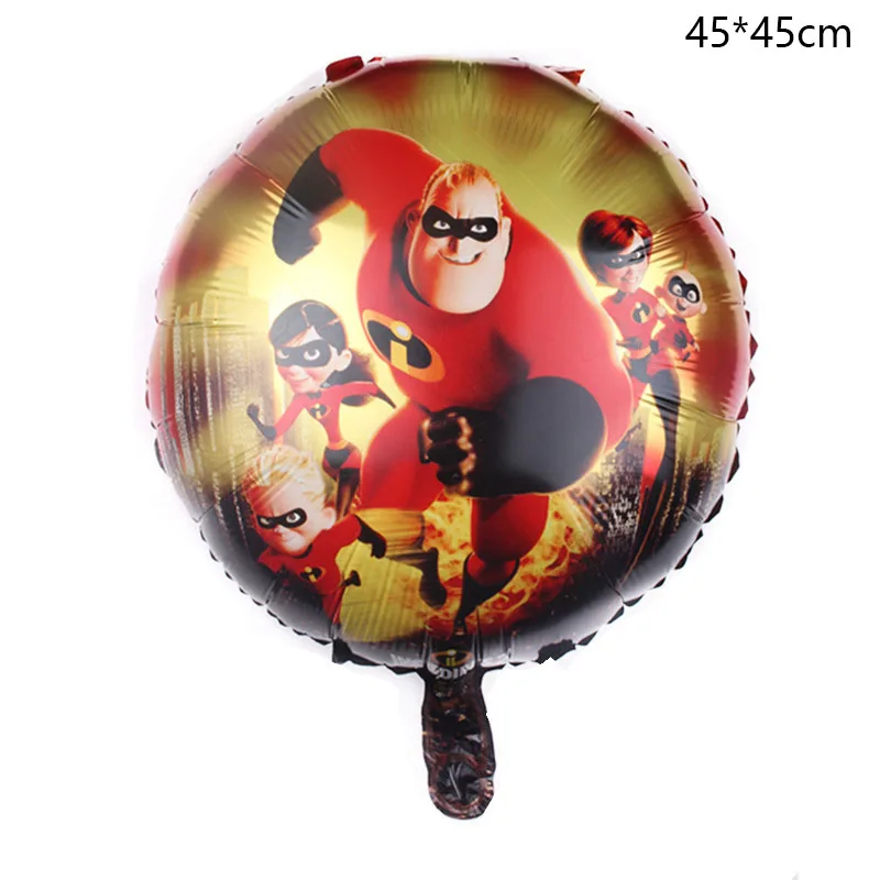 

50pcs/lot Incredibles Balloon Number Mylar Balloon Birthday Balloon Party Decorations Toys For Kids Globos Wholesale 45*45cm