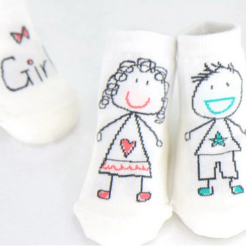 Лидер продаж, детские носки хлопковые милые мягкие короткие нескользящие носки для мальчиков и девочек, модные