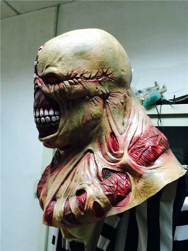 Nemesis Mask Rubber Virus Vallain Scary Halloween Party Costume Dress up Gifts - 2