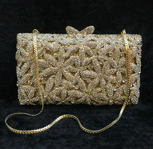 indian gold clutch bag