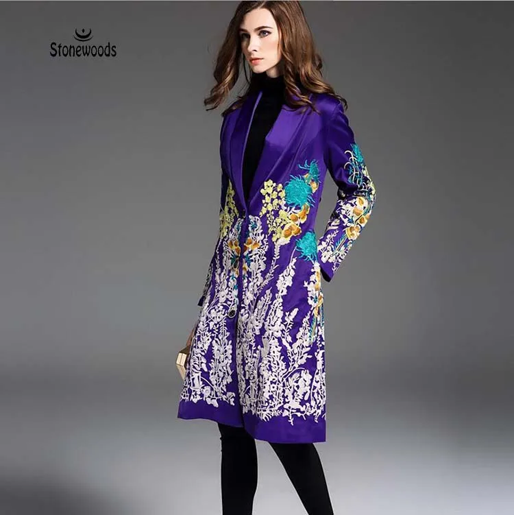 Trench Coat For Women British Style Plus Size Long Duster Coat