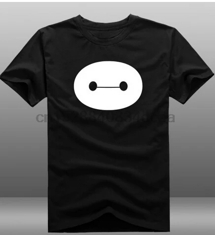 Print T Shirts Casual Movie Big Hero 6 Baymax T-Shirts Printed Pattern Custom Short Sleeve Tops Tee | Мужская одежда