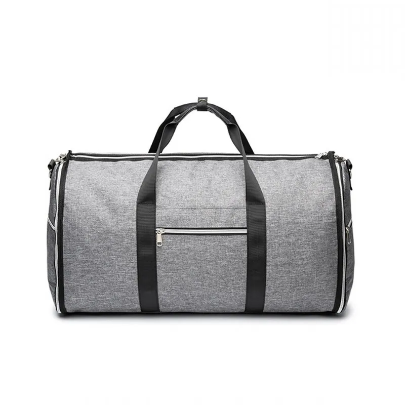 Женская дорожная сумка на плечо, водонепроницаемая дорожная сумка, Мужская одежда, сумки 2 в 1, большая поклажа сумка для вещей, сумка прямоугольной формы, ручная сумка для отдыха - Цвет: dark gray