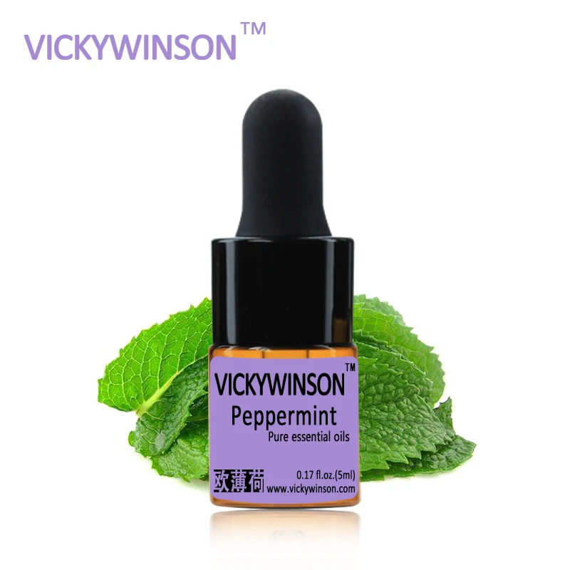 

VICKYWINSON Peppermint essential oil 5ml 100% Pure Essential Oil Deep Clean Pores Black Head WD32