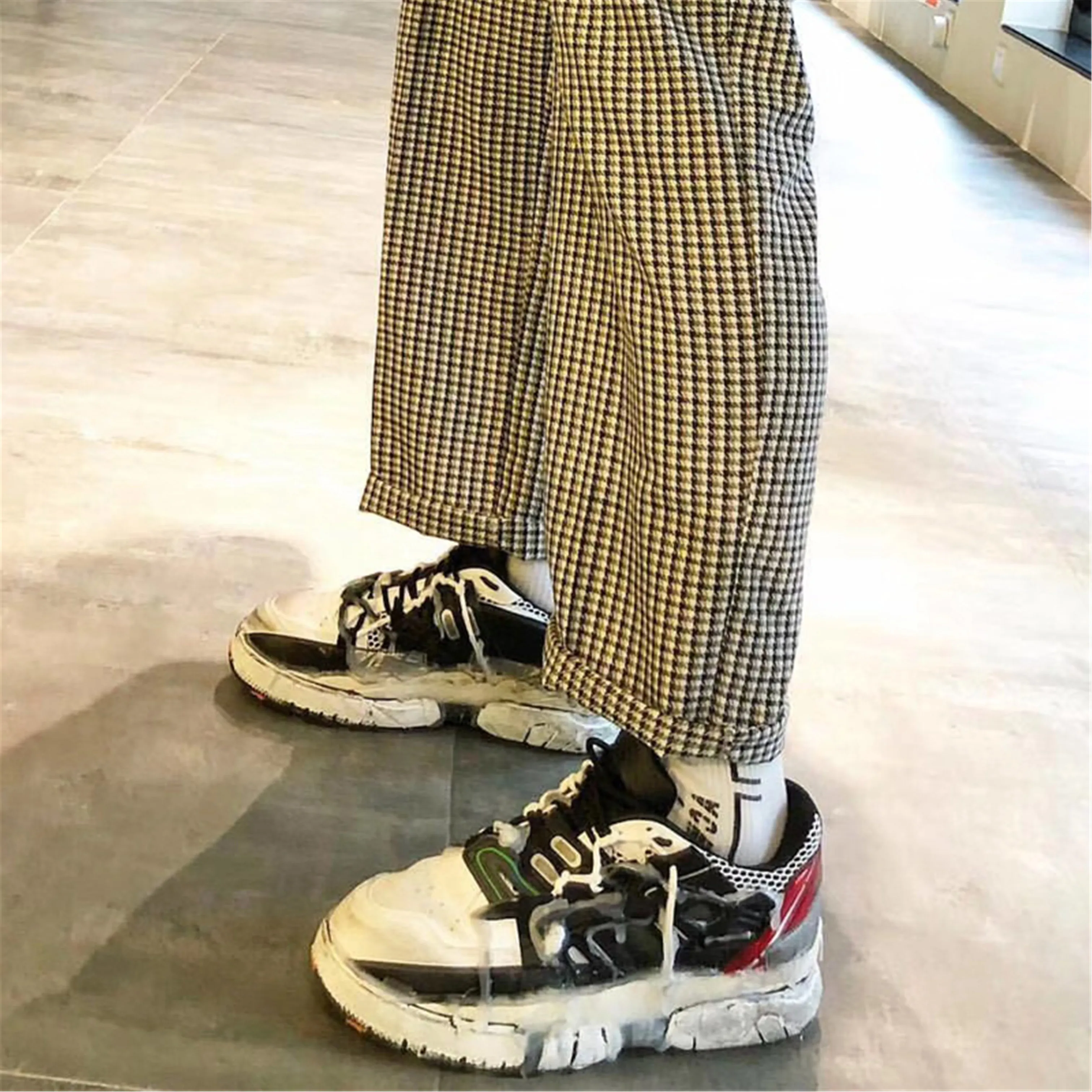 

Harajuku Women casual dad sneakers vintage hip hop shoes female autumn students walking dirty old shoes Zapatos Tenis Feminino