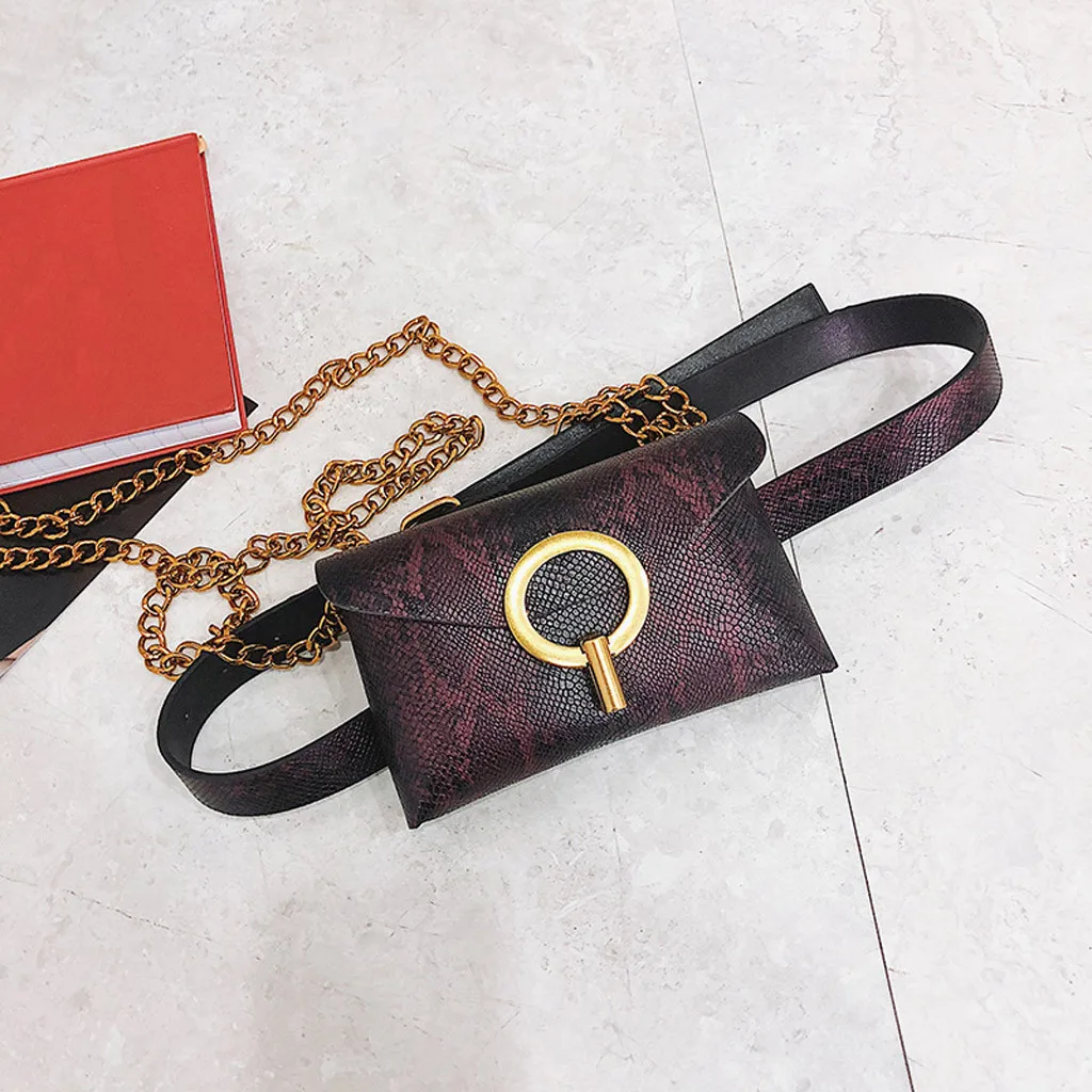 Женская уличная сумка с серпантином на талии, модная сумка со змеиным принтом, на ремешках, для путешествий, сумки для мобильного телефона