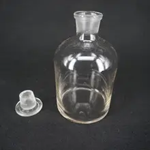 1000 мл стеклянная бутылка для реагента с заземленной стеклянной пробкой с узким горлышком прозрачная стеклянная бутылка