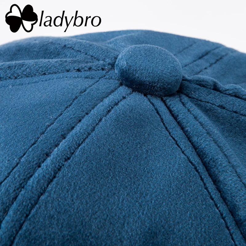 Модная брендовая Кепка Ladybro женская шапка для папы Мужская бархатная бейсболка