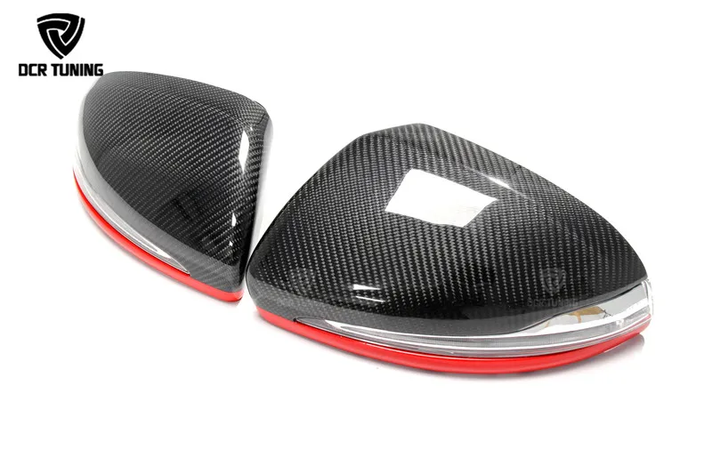 Mercedes W205 W222 W213 X205 Benz C S GLC E Class Carbon Fiber Mirror LHD Only 11 Replacement Style AMG (4)