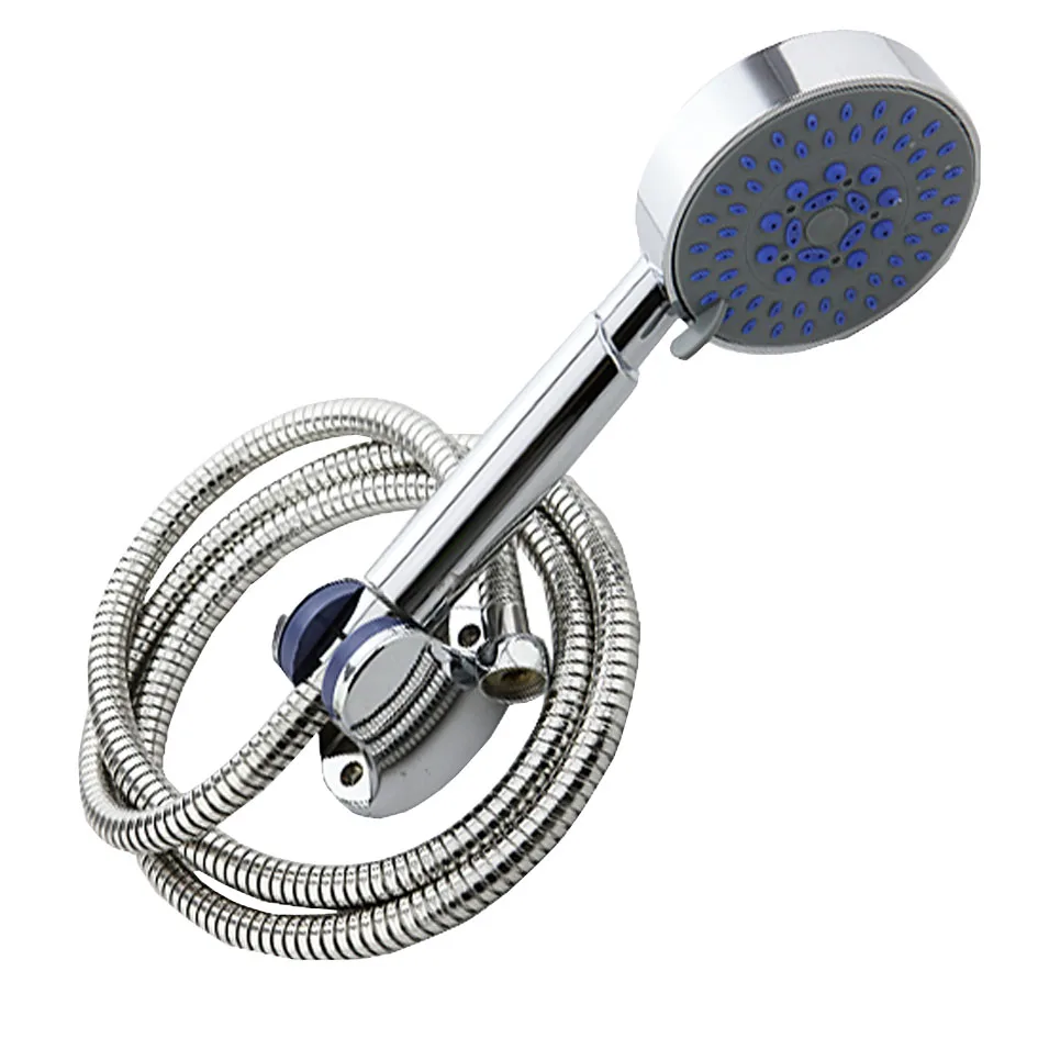 Jmk Shower Head Bath Mixer With Soft Stainless Pipe Hose Stand