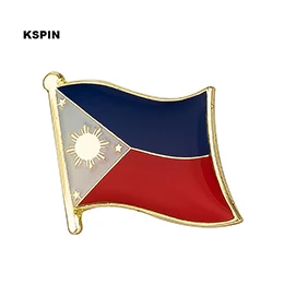 Флаг Филиппин булавка лацкан булавка значок брошь значки 1 шт KS-0059 - Цвет: KS-0059