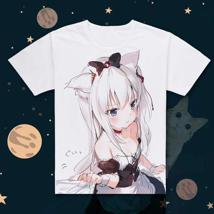Горячая игра Azur Lane Hammann юбка с короткими рукавами ВМС США Йорк футболка классная