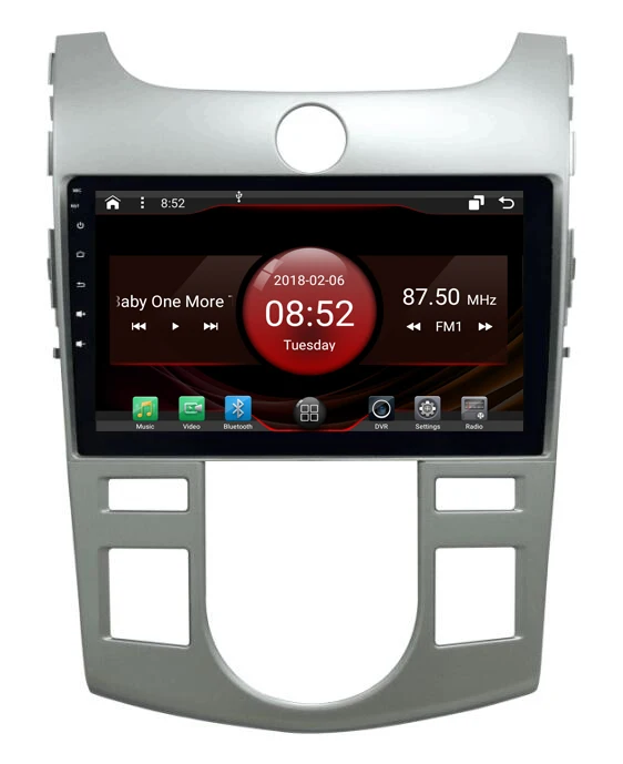 Flash Deal OTOJETA DSP stereo carplay android 8.1.2 car radio for kia forte koup cerato 2011 Gps navi ips screen video player tape recorder 4