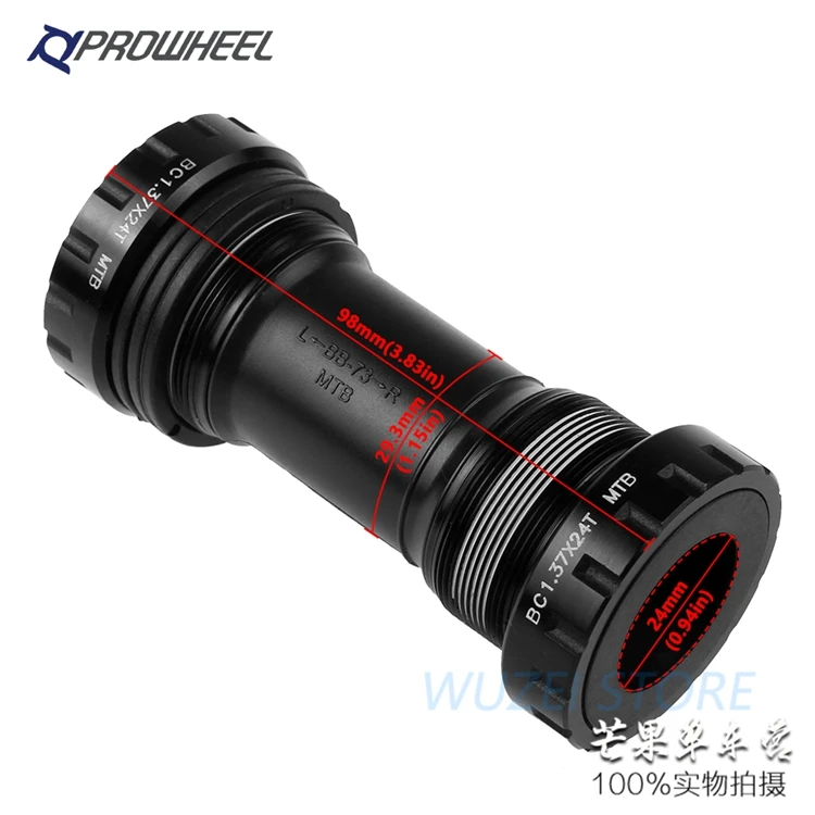 Горный велосипед PROWHEEL 104BCD 170 мм горный алюминиевое дно MTB Fiets Кривошип 1/2x1 0/11