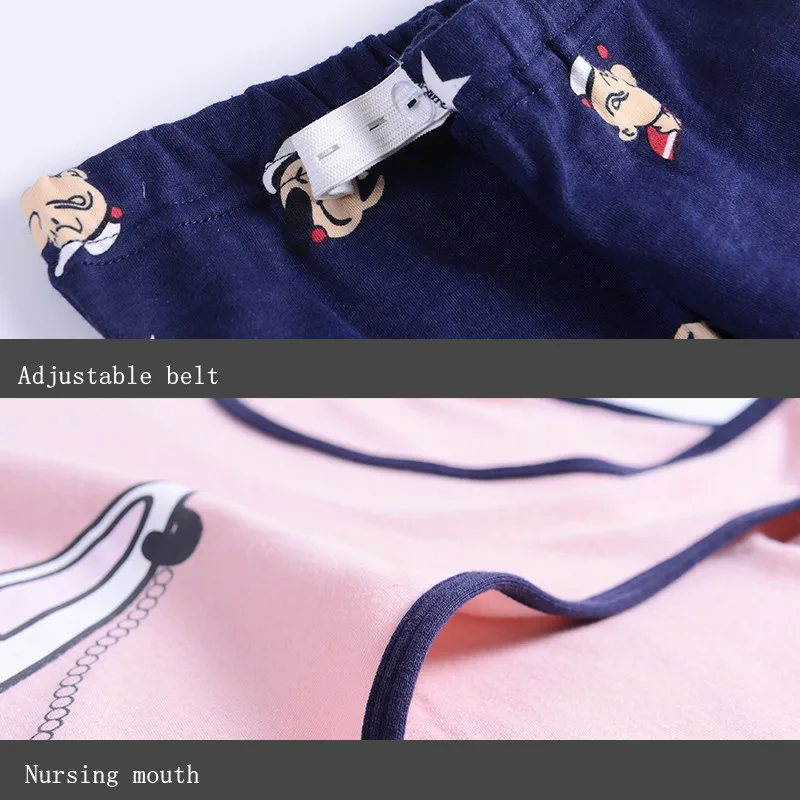 MODENGYUNMA breastfeeding pajamas cotton nightwear maternity nursing pajama sets maternity nursing sleepwear pregnancy pyjama MODENGYUNMA breastfeeding pajamas cotton nightwear maternity nursing pajama sets maternity nursing sleepwear pregnancy pyjama
