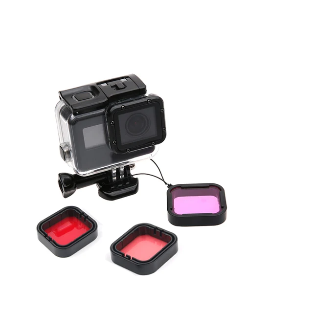 Filtri Subacquei Per Action Cam - Set 3 Lenti Rosso/Rosa/Viola - Correzione Colori Per Immersioni E Snorkeling - Foto 4