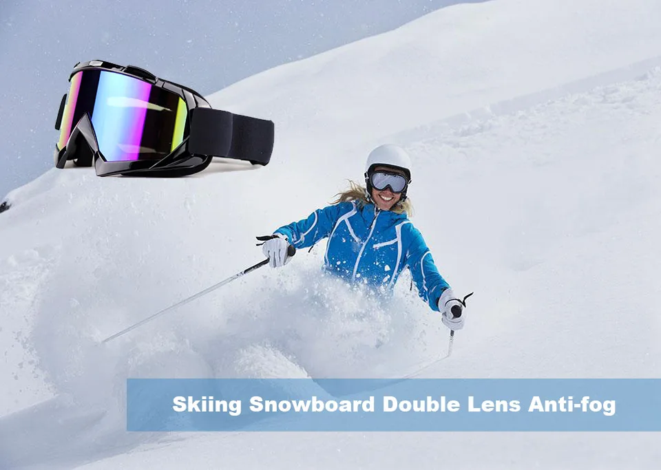 outdoor ski ridding goggles snowmobile windproof Dustproof men eyewear Motorcycle windproof Men (2)