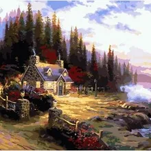 Diy Живопись морской пляж цифровой номер декоративные настенные картины гостиная холст живопись бескаркасные 40X50 см AOP057