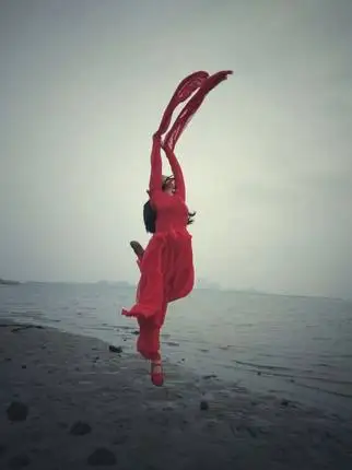 Хань и Тан династии классический танцевальный костюм для китайской одежды хан женские широкие рукава китайский танцевальный костюм феи - Цвет: Red water sleeves