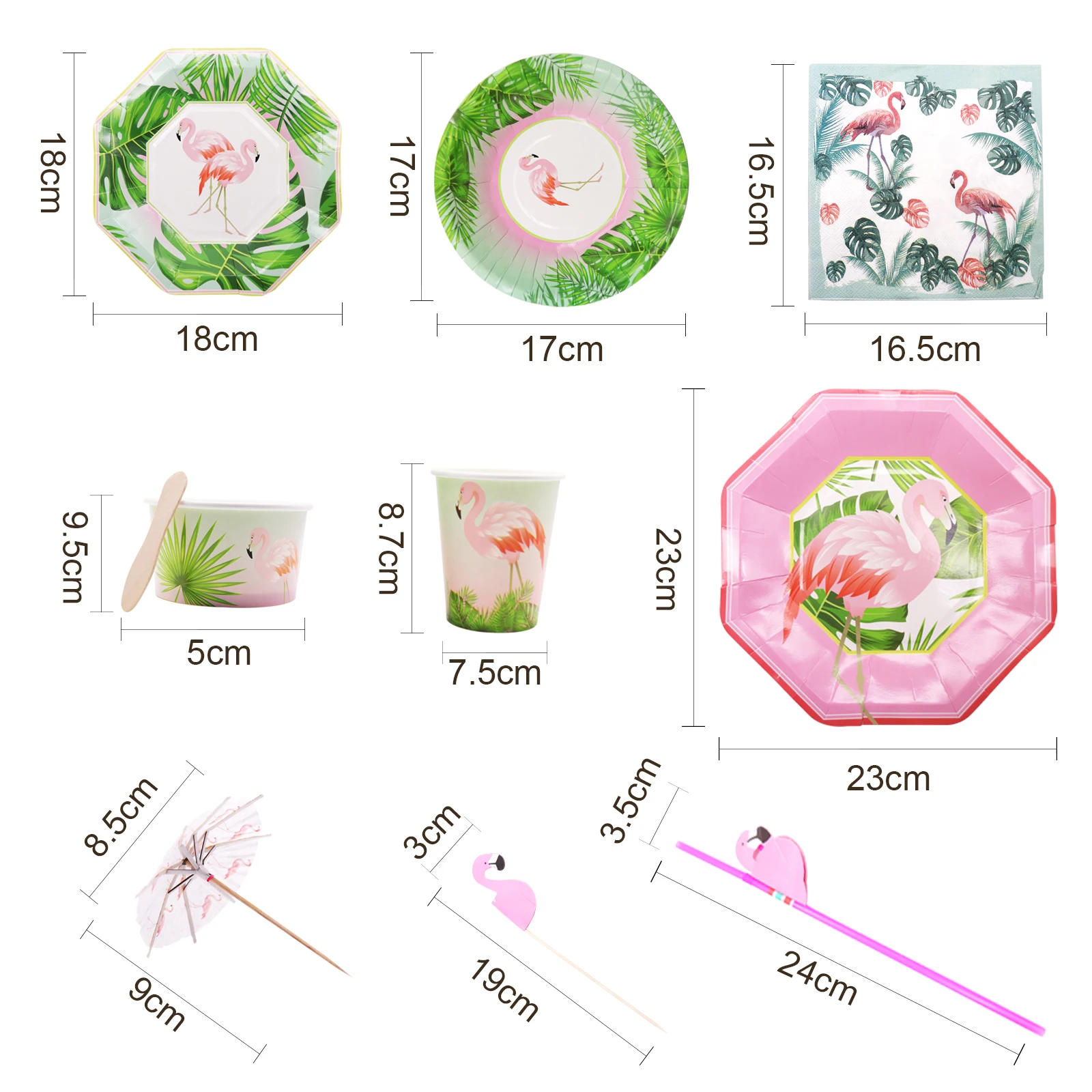 Фламинго одноразовая посуда День Рождения вечерние украшения Крафт Бумажная пластина развлечение для детского праздника Фламинго мороженое чашки поставки