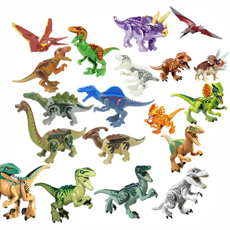8 шт с динозавром Мир Юрского периода строительный блок игрушка фигурка Indoraptor в