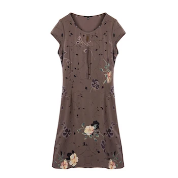 

100% Natural Silk Fabric Dress Woman New Designal Crinkle Dress Summer Dress Adventure Time Fashion Classic Party Dresses