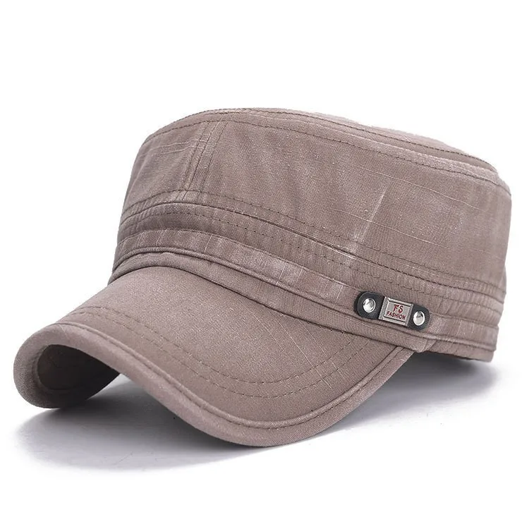 

Men's Army Cap Men's Denim Army Cap Army Washed Cotton Basic Cap Military Style Hat