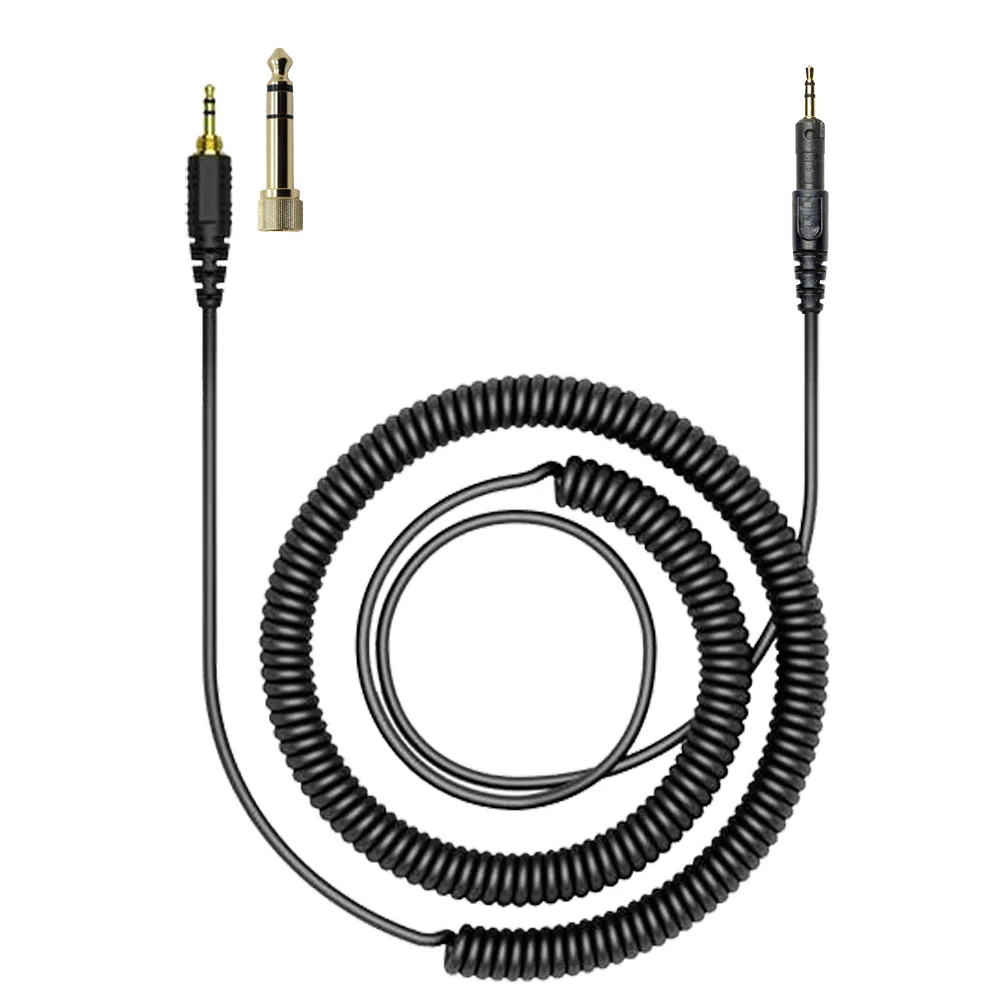 

Poyatu Spring Relief Coiled Cable for ATH M50x M40x M70x ATH-M50x ATH-M40x ATH-M70x Headphones Replacement Cables Cords Wired