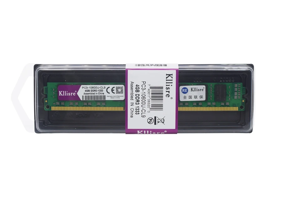 Kllisre DDR3 8 ГБ 4 ГБ памяти 1600 МГц 1333 240pin 1,5 V ОЗУ компьютера dimm 4GB 8GB