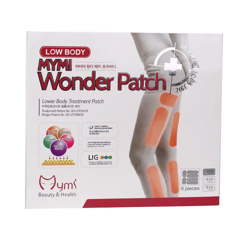 

18pcs/box Model Favorite MYMI Wonder Slim Patch for Leg and Arm Slimming Products Weight Loss Burn Fat Paster Free Shipping