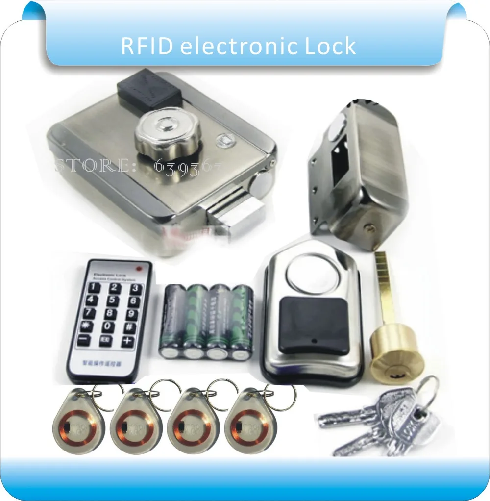 Free shipping DIY Battery RFID electronic Door Locks Security Anti