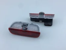 2 x Para Skoda Superb 2009 2010 2011 2012 2013 2014 2015 LED Car Porta Bem-vindo Luz Do Projetor Do Logotipo Do Laser lâmpada
