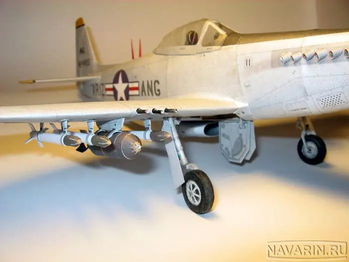 Высококачественный набор для 3D бумажных моделей P-51H-бойцов Второй мировой войны США